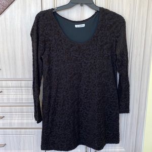 Gorgeous Black Shirt with Detail- Excellent Condition